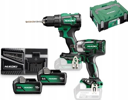 Picture of Zestaw elektronarzdzi Hikoki HIKOKI ZESTAW 18V KC18DEWFZ (DS18DD + WH18DD) 2x4,0Ah HITSYSTEM