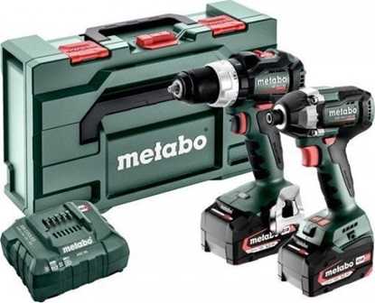 Attēls no Zestaw elektronarzdzi Metabo METABO.COMBO SET 18V 2.8.4 (BS 18 LT BL + SSD 18 LT 200 BL) 2x5.2Ah METABOX ...