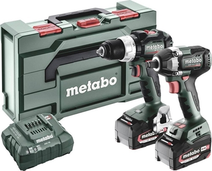Attēls no Zestaw elektronarzdzi Metabo METABO.ZESTAW COMBO 18V 2.9.3 (BS 18 LT BL + SSW 18 LT 300 BL) 2x5,2Ah METABOX