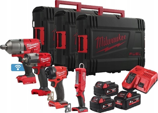 Изображение Zestaw elektronarzdzi Milwaukee 9-elementowy (M18 FPP2G3-524X)