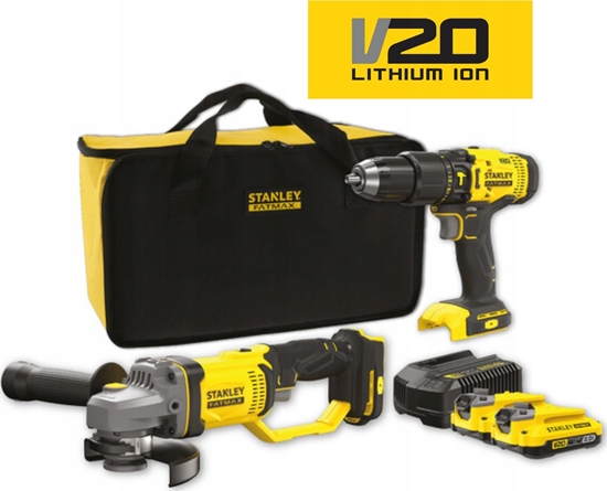 Picture of Zestaw elektronarzdzi Stanley 6-elementowy (SFMCK471D2S-QW)