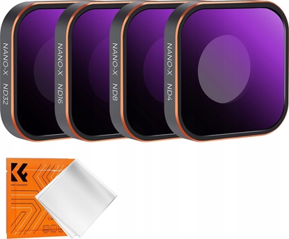 Picture of Zestaw Filtrów Szarych Nd 4w1 Nd4 Nd8 Nd16 Nd32 Do Gopro Hero 13 12 11 10 9 / Sku.2320