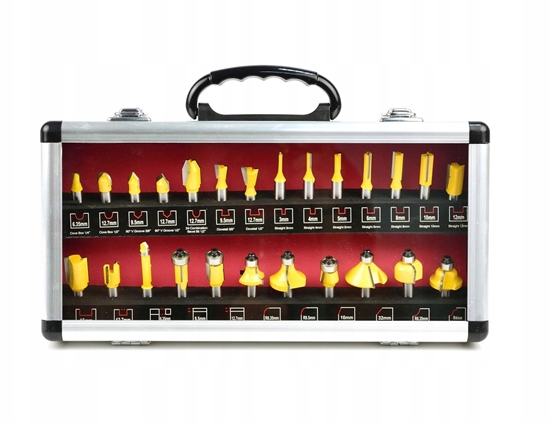 Изображение Zestaw frezów do drewna 25el. (10)