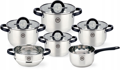 Attēls no ZESTAW GARNKÓW BLACK INOX 10 ELEMENTÓW