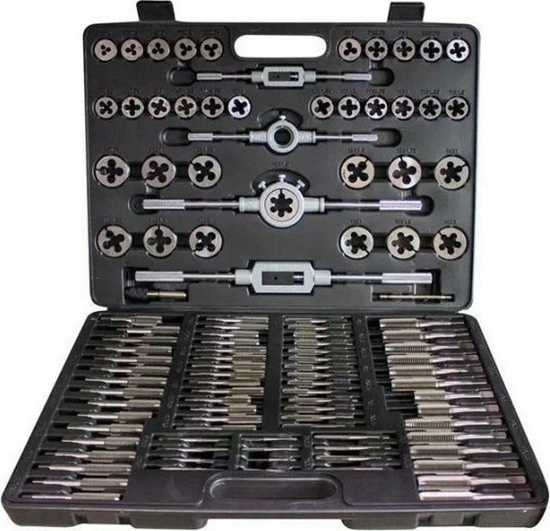 Picture of Zestaw gwintowników i narzynek 110el. (M2-M18) walizka PU