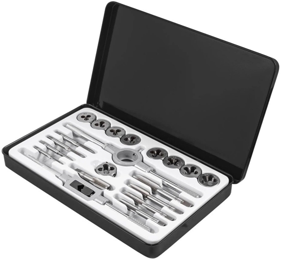 Picture of Zestaw gwintowników i narzynek 20el. (M3-M12) metalowa walizka