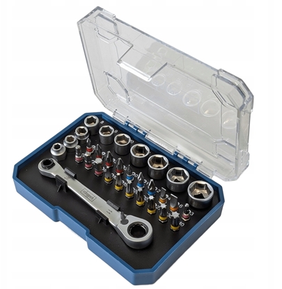 Attēls no ZESTAW KLUCZY  31el. 1/4"  /SCHEPPACH