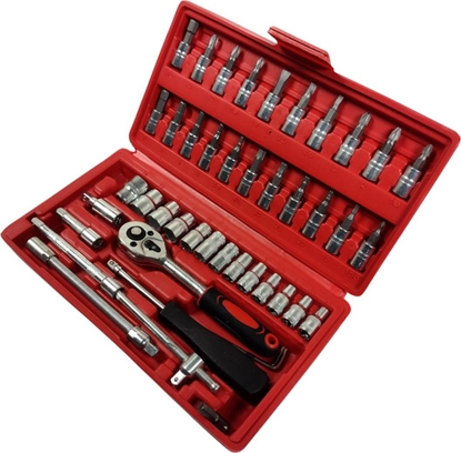 Изображение ZESTAW KLUCZY 1/4" 46szt. SILVER