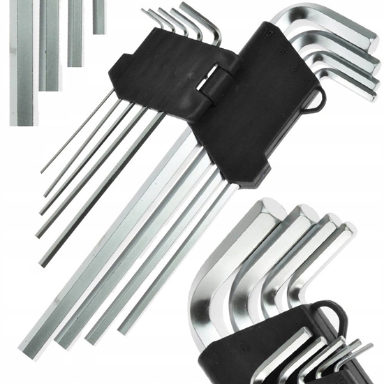 Picture of Zestaw kluczy IMBUS typ L 9el., (1,5, 2, 2,5, 3, 4, 5, 6, 8, 10mm)