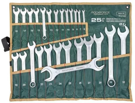 Picture of Zestaw kluczy pasko-oczkowych 25el. (6-32mm) +1 klucz paski 36x41mm na pótnie