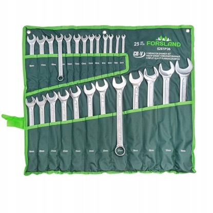 Attēls no Zestaw kluczy pasko-oczkowych 25el. (6-36mm) na pachcie