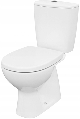 Picture of Zestaw kompaktowy WC Cersanit (kompakty WC bezkonierzowe CleanOn) WC kompakt 685 ARTECO CleanOn 021 NEW 3/5 z desk duroplastow, wolnoopadajc z atwym wypinaniem (K667-076)