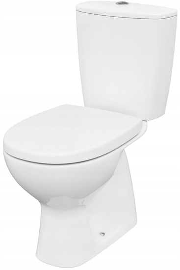 Picture of Zestaw kompaktowy WC Cersanit (kompakty WC bezkonierzowe CleanOn) WC kompakt 685 ARTECO CleanOn 021 NEW 3/5 z desk duroplastow, wolnoopadajc z atwym wypinaniem (K667-076)