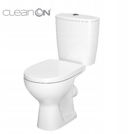 Picture of Zestaw kompaktowy WC Cersanit WC kompakt 616 ARTECO 011 NEW CleanOn z desk duroplastow, antybakteryjn, wolnoopadajc z funkcj atwego wypinania (K667-056)