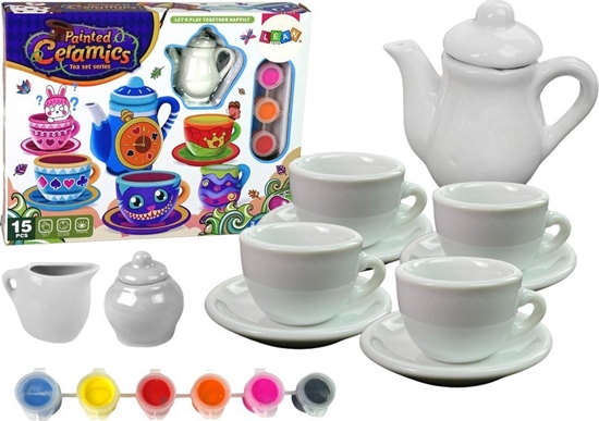 Picture of Zestaw Kreatywny Do Herbaty DIY Farby Porcelana LEAN Toys