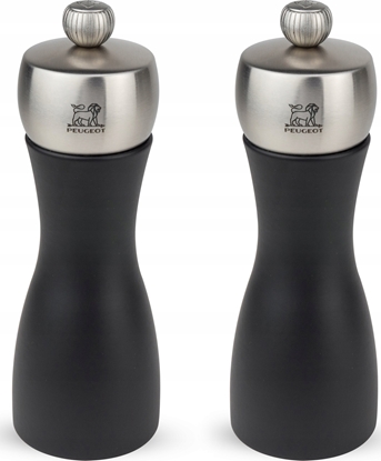 Attēls no Zestaw mynków do soli i pieprzu Fidji 15cm czarne