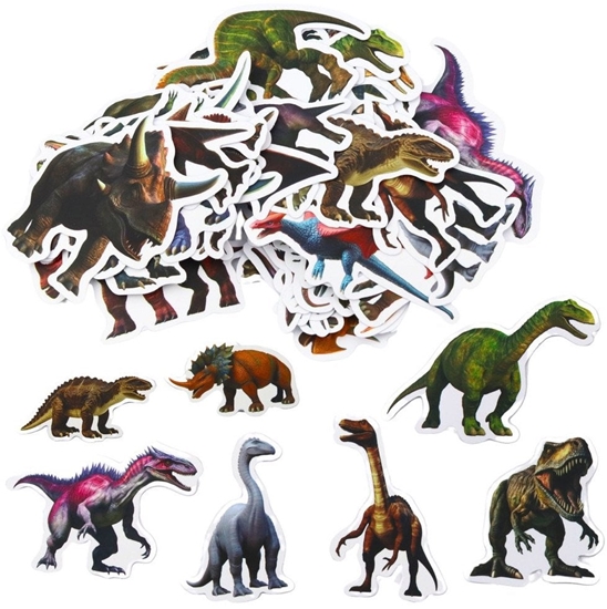 Picture of Zestaw Naklejek Dla Dzieci Z Dinozaurami 4-7cm 50szt LEAN TOYS