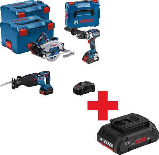 Изображение ZESTAW NARZÄDZI 18V GSB+GKS+GSA 1*4.0AH + 2*5.5AH