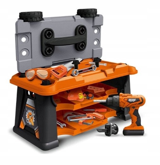 Picture of Zestaw narzÄdzi szaro-pomaraÅczowy stolik/skrzynka