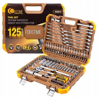 Изображение Zestaw narzdzi 1/2" i 1/4" 125el. (6-ktnych) (4-32mm)