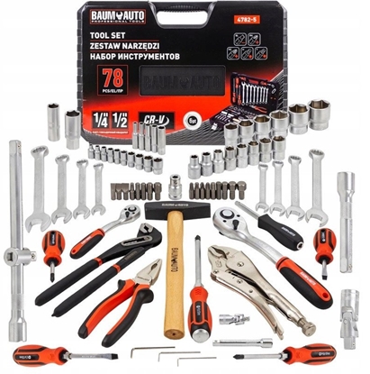 Изображение Zestaw narzdzi 1/2" i 1/4" 78el. (6-ktnych) (4-32mm)