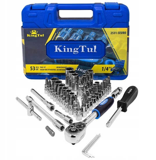 Picture of Zestaw narzdzi 1/4" bity nasadki 53el.