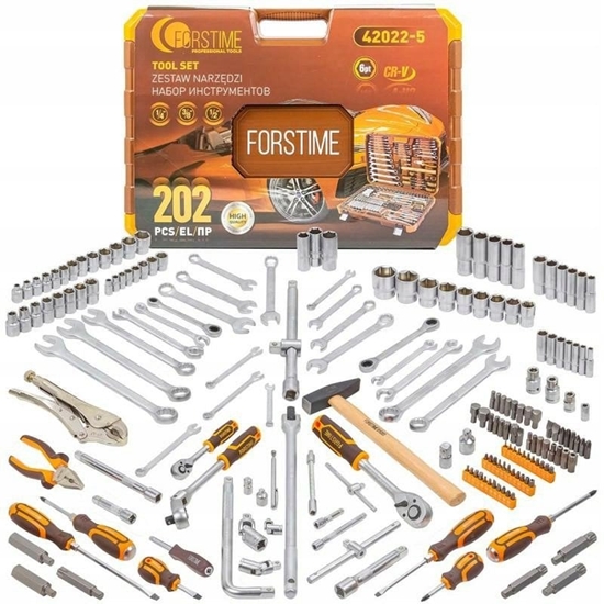 Изображение Zestaw narzdzi 1/4", 3/8" i 1/2" 202el. (6-ktnych) (6-32mm)