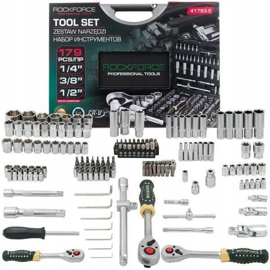 Picture of Zestaw narzdzi 179el. 1/4" 3/8" 1/2" (6-ktnych)