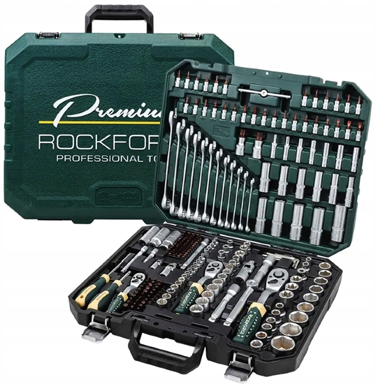 Picture of Zestaw narzdzi 216el. 1/4" 3/8" 1/2" Premium Xi-on Cr-V (4-32mm)