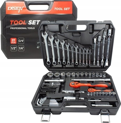 Picture of Zestaw narzdzi 89el. 1/4" 1/2" (6-ktny) (4-32mm)