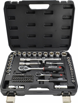 Attēls no Zestaw narzdzi AWTools AWTOOLS ZESTAW KLUCZY   72el  1/2" / 1/4" BLACK LINE