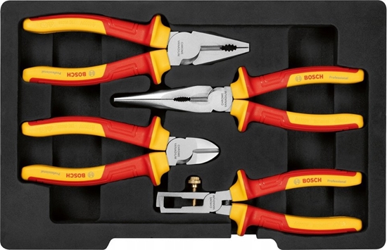 Picture of Zestaw narzdzi Bosch Bosch VDE pliers set Professional, 4-piece (red/yellow)