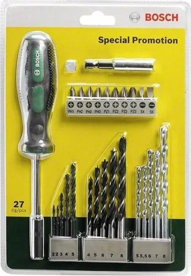 Picture of Zestaw narzdzi Bosch SET WITH HAND SCREWDRIVER 27- PCS BOSC