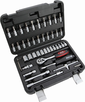 Picture of Zestaw narzdzi Dedra Klucze nasad.CrV 46szt 13x1/4""