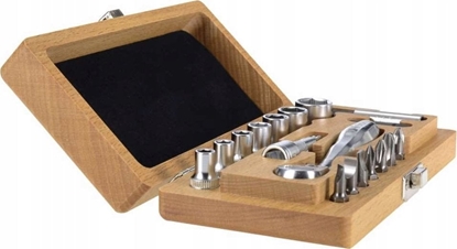 Attēls no Zestaw narzdzi Felo Zestaw 18 narzdzi w drewnianym pudeku Felo XS Classic 1/4