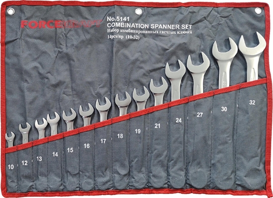 Изображение Zestaw narzdzi Forcekraft Zestaw kluczy pasko-oczkowych 14el. (10-32mm)
