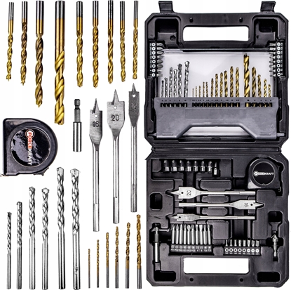 Изображение Zestaw narzdzi Forcekraft Zestaw narzdzi 71el. - nasadki (4-10mm), bity, wierta