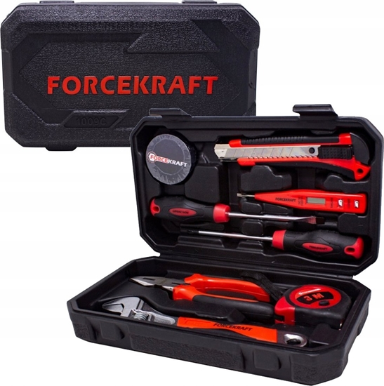 Picture of Zestaw narzdzi Forcekraft Zestaw narzdziowy 9 el. Kombinerki wkr taki motek