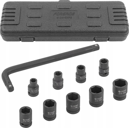 Изображение Zestaw narzdzi Forsage Zestaw narzdzi udarowych 1/2" 10el. (10-24mm)