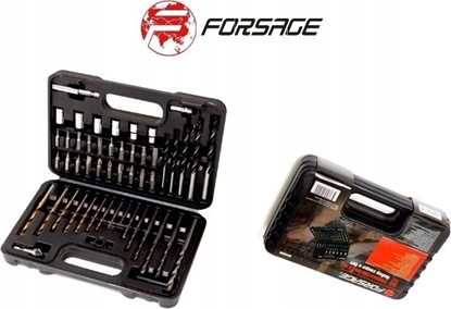Изображение Zestaw narzdzi Forsage ZESTAW WIERTE, BITÓW, WIERTA, NASADKI BITY 50 EL