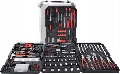 Picture of Zestaw narzdzi Geko Walizka narzdziowa z wyposaeniem 187el.(klucze z grzechotk)(1)