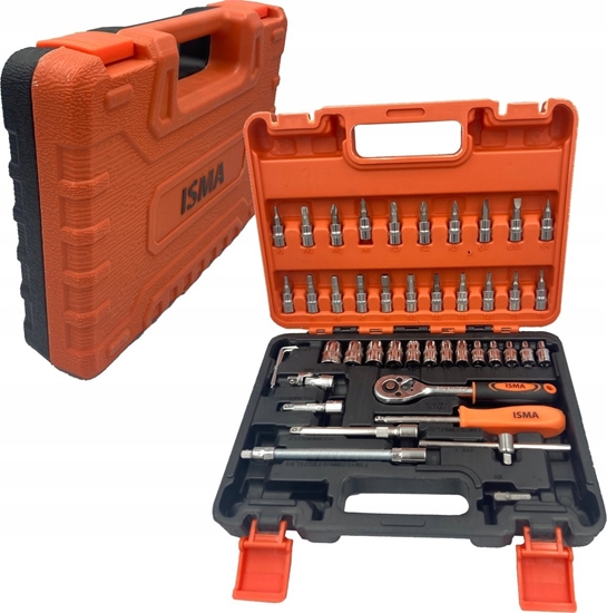 Picture of Zestaw narzdzi Isma Zestaw narzdzi 1/4 bity nasadki 46 el