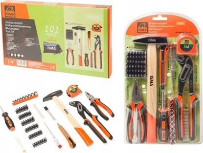 Изображение Zestaw narzdzi Isma ZESTAW NARZDZIOWY 101EL KLUCZE WKRTAKI BITY