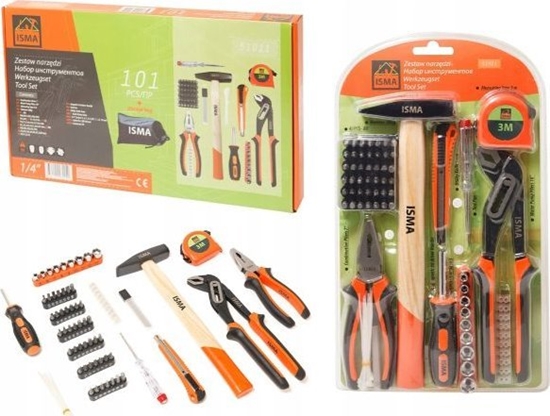 Изображение Zestaw narzdzi Isma ZESTAW NARZDZIOWY 101EL KLUCZE WKRTAKI BITY