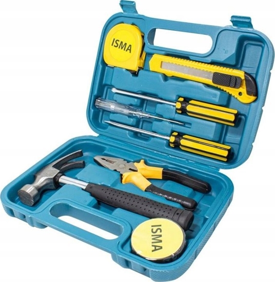 Picture of Zestaw narzdzi Isma Zestaw narzdziowy 9 el. Kombinerki wkrtaki motek