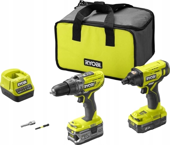 Picture of Zestaw narzdzi Ryobi Tool set Ryobi ONE+ R18PDID2-252S 1x2.0Ah, 1x5.0Ah