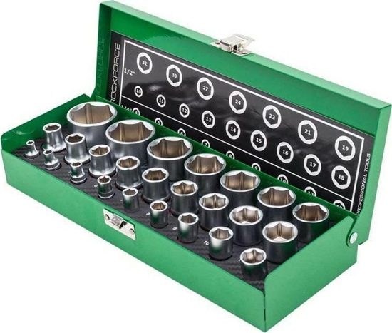 Picture of Zestaw narzdzi Rockforce ROCKFORCE ZESTAW KLUCZY  25el. 1/2" 1/4"  4-32mm  RF-50121G