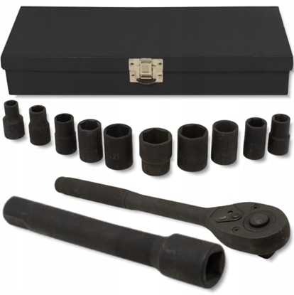 Attēls no Zestaw narzdzi udarowych 12el. 1/2" (6-ktnych) (10-24mm)