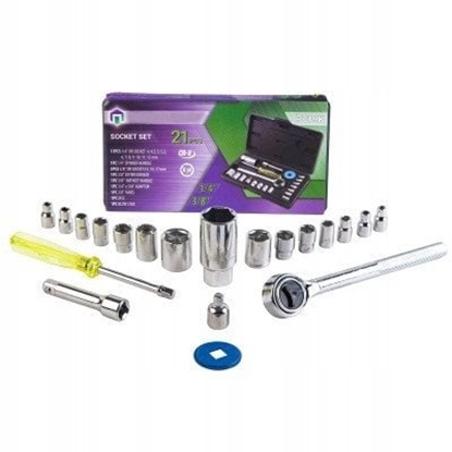 Picture of Zestaw narzdzia 1/4 bity nasadki 21el. prezent