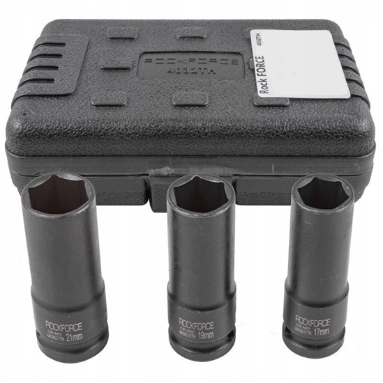 Picture of Zestaw nasadek udarowych cienkociennych 1/2" (6-ktnych) 3el. (17,19,21mm)